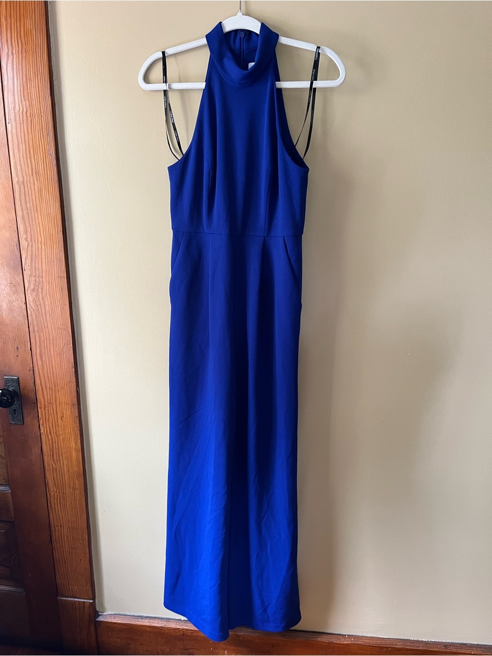 Calvin Klein Royal Blue Halter Jumpsuit